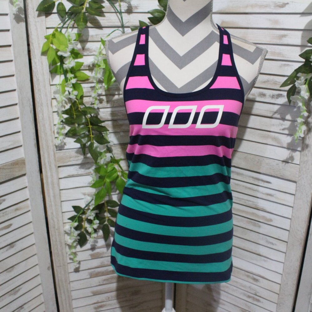 With Love striped workout t-shirt